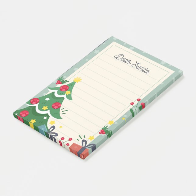 Kära Santa Post-it Block (Vinklad)