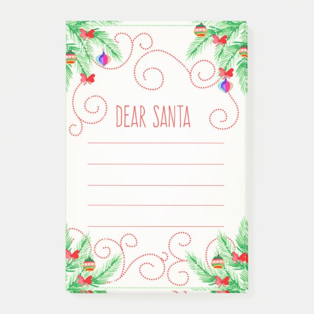 Kära Santa Post-it Block (Framsida)
