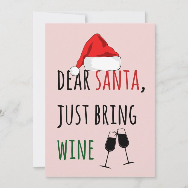 Kära Santa precis, ta med Vin-julen (Framsida)