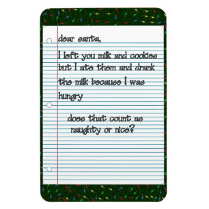 Kära Santa Premium Magnet