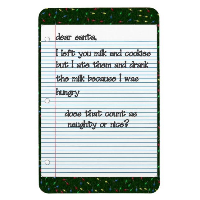 Kära Santa Premium Magnet (Vertikal)