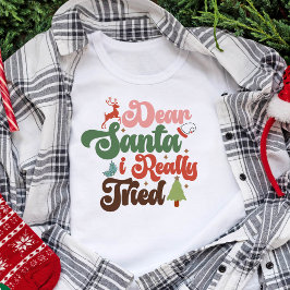 Kära Santa Retro Groovy-Helgdagar T Shirt