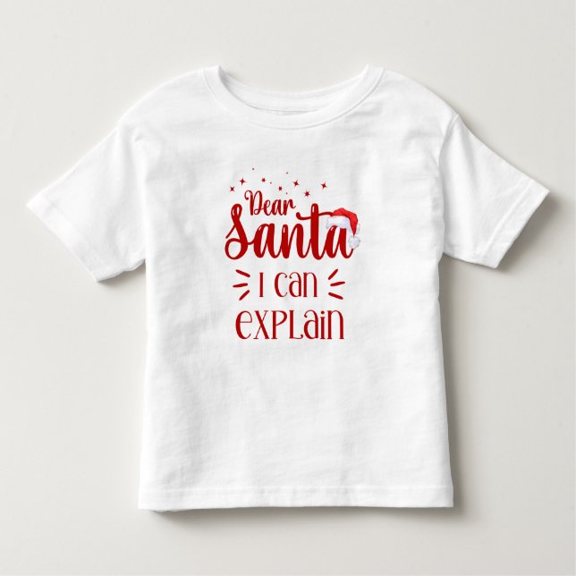 Kära Santa roligt Unisex-jul T Shirt (Framsida)