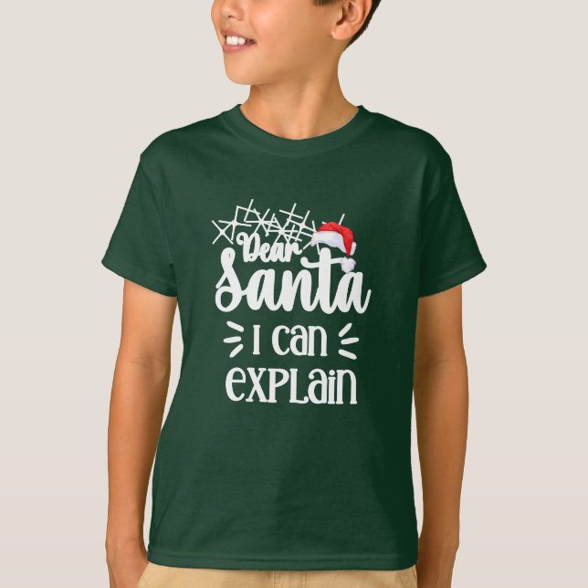 Kära Santa roligt Unisex-ungar jul T Shirt (Framsida)