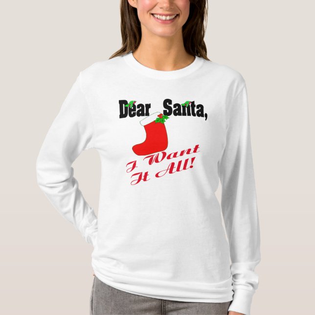 Kära Santa Shirt T-shirt (Framsida)