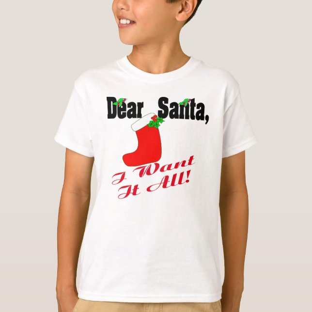Kära Santa Shirt Tee Shirt (Framsida)