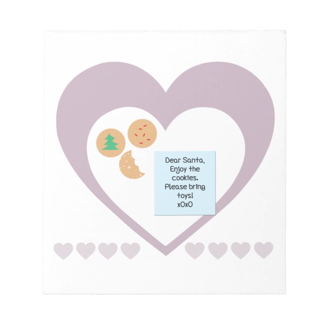 Kära Santa - snälla ta med Leksaker Anteckningsblock (Framsida)