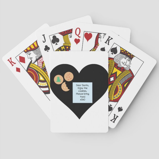 Kära Santa - snälla ta med Leksaker Casinokort (Baksidan)