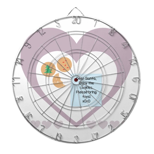 Kära Santa - snälla ta med Leksaker Darttavla (Framsidan)