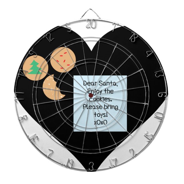 Kära Santa - snälla ta med Leksaker Darttavla (Framsidan)