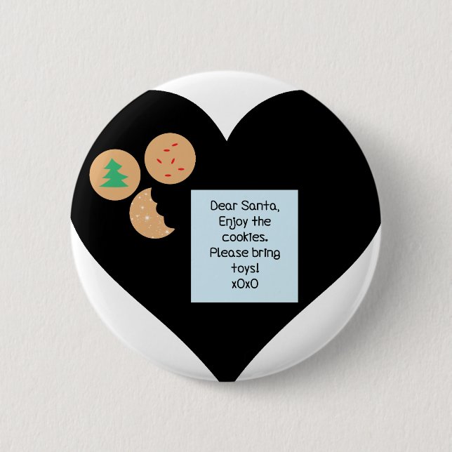 Kära Santa - snälla ta med Leksaker Knapp (Framsida)