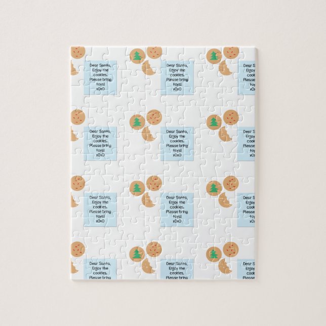 Kära Santa - snälla ta med Leksaker Pussel (Vertikal)