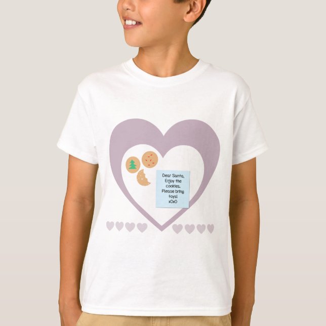 Kära Santa - snälla ta med Leksaker Tee Shirt (Framsida)