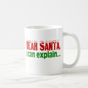 Kära Santa som jag kan förklara Kaffemugg