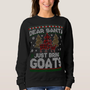 Kära Santa, ta bara med getter Julgran Red Pla T Shirt