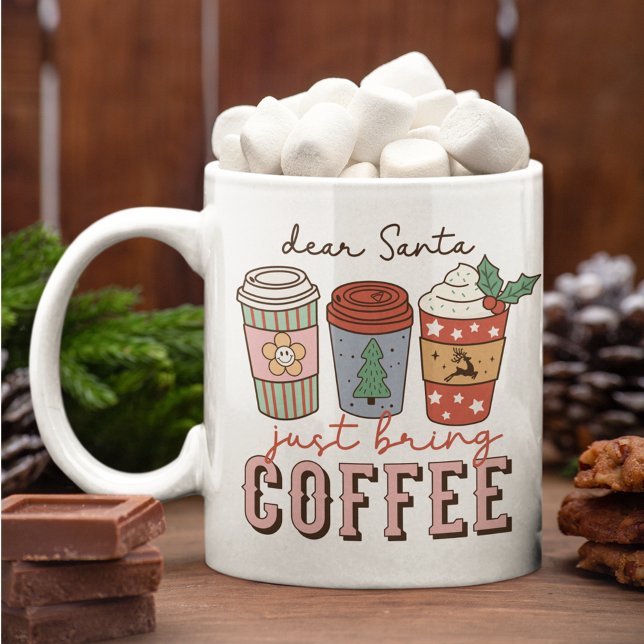 Kära Santa, ta bara med kaffe jul Mugg (Skapare uppladdad)