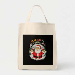 Kära Santa, ta med dig Vin-julgåva Tygkasse