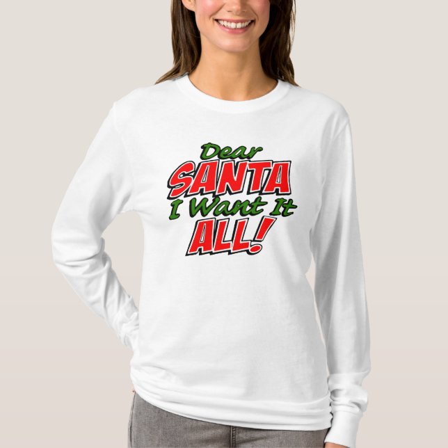 Kära Santa, Tröja (Framsida)