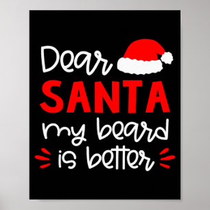 Kära Santa Tröja Rolig Matchande Familj Jul P Poster