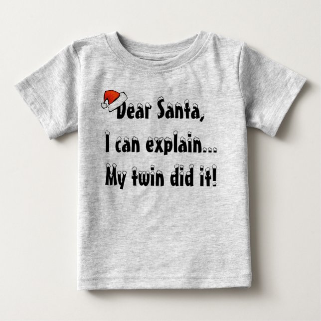 Kära Santa Twin Shirt T Shirt (Framsida)