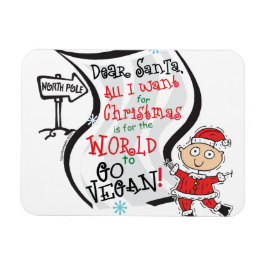 Kära Santa Vegan Wish Magnet