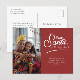 Kära Santa, vi har testat fotot i Verkligen Helg Vykort