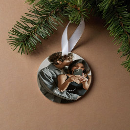 Kära Skript Romantiska Par Ornament