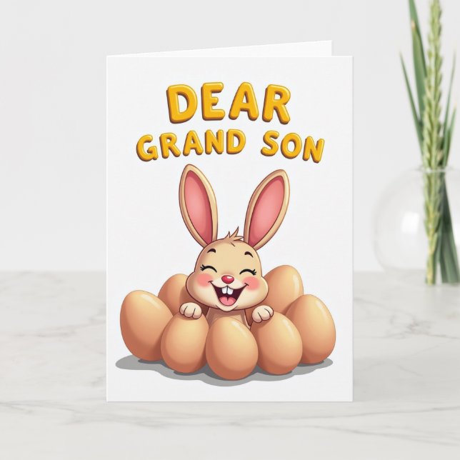 Kära sonson gratulationskort kort (Framsida)