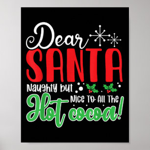 Kära tomte Busig men snäll mot all het choklad! Poster