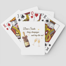 Kära Tomte Champagne Design Casinokort