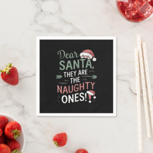 Kära Tomte De Är De Stygga Jul Pappersservett
