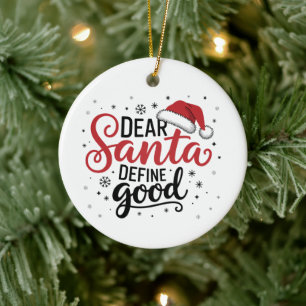 Kära tomte definiera bra jul familj julmatchning julgransprydnad keramik
