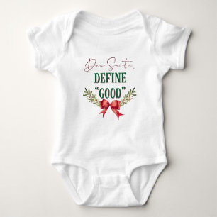Kära Tomte Definiera "Bra" Söt Jul Typografi T Shirt