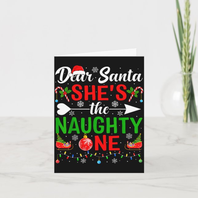 Kära tomte den stygga en par jul kort (Framsida)