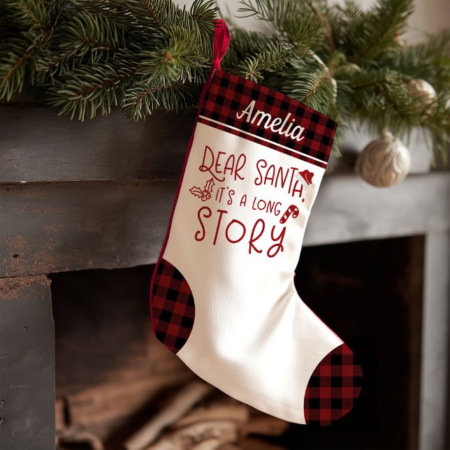 Kära Tomte Det Är En Lång Historia Roligt Brev Til Liten Julstrumpa (Skapare uppladdad)