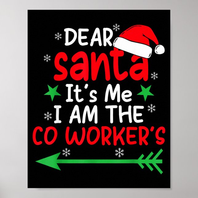 Kära tomte Det är min kollegas fel att jag är koll Poster (Framsidan)
