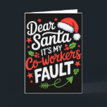 Kära Tomte Det är min kollegas fel Rolig kontors j Kort<br><div class="desc">Kära Tomte Det är min kollegas fel Rolig kontors jul</div>