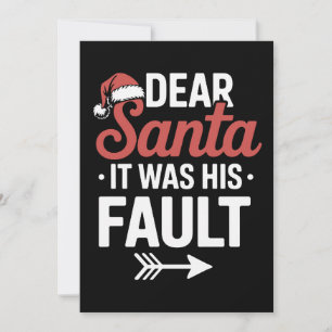 Kära Tomte Det Var Hans Fel Jul Par Xmas Julkort