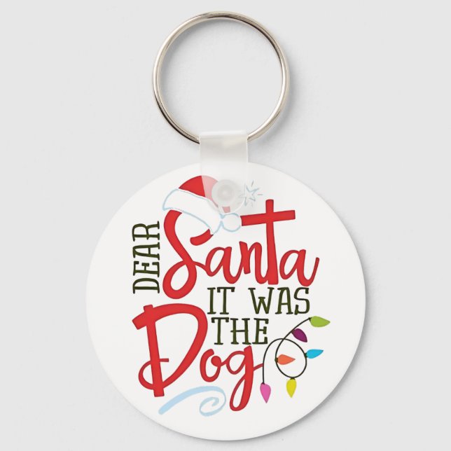 Kära Tomte Det Var Hunden Roligt  Nyckelring (Framsida)