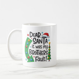 Kära Tomte Det Var Min Brors Fel Rolig Jul Kaffemugg