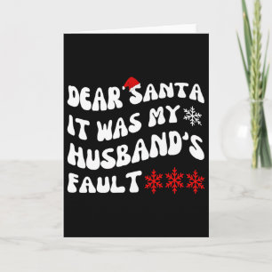 Kära Tomte Det Var Min Makes Fel Roligt Jul Kort