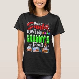 Kära tomte det var min mormors fel tomte busig t shirt