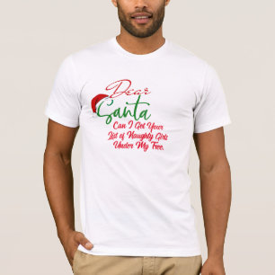 Kära tomte elak lista t-shirt jul tee