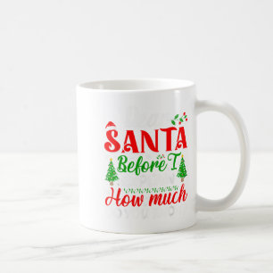 Kära tomte innan jag förklarar hur mycket vet du X Kaffemugg