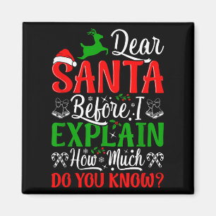 Kära tomte innan jag förklarar hur mycket vet du X Magnet