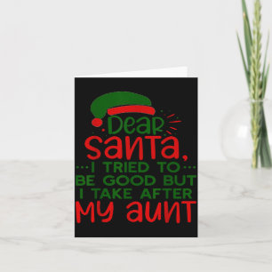 Kära tomte jag försökte vara snäll men jag liknar kort