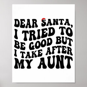Kära tomte jag försökte vara snäll men jag liknar poster
