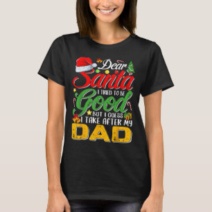 Kära tomte jag försökte vara snäll men jag liknar t shirt
