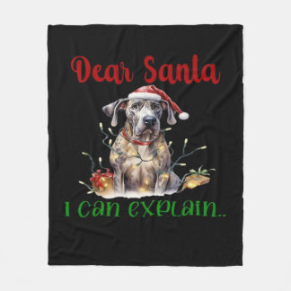 Kära tomte jag kan förklara Grand Danois Essential Fleecefilt