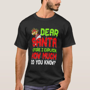 Kära Tomte Jag Kan Förklara Pyjamas För T Shirt